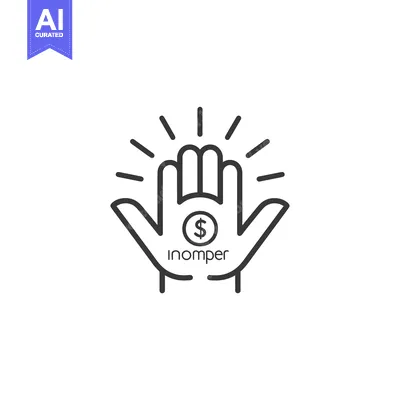 Aset premium populer: Hand Holding a Dollar Sign with Rays of Light Above It