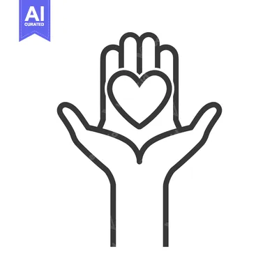 Popular premium asset: Hand Holding a Heart Shape in Outline Style