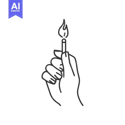 Popular premium asset: Hand Holding a Lit Matchstick