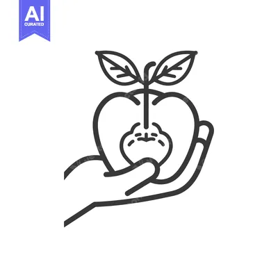 Popular premium asset: Hand Holding an Apple with a Sprout Growing from the Top