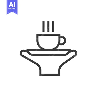Aset premium populer: Hand Holding a Plate with a Cup of Hot Beverage