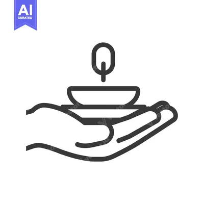 Hand Offering a Burning Incense Stick in a Bowl