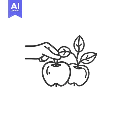 Popular premium asset: Hand Picking Two Apples with Leaves
