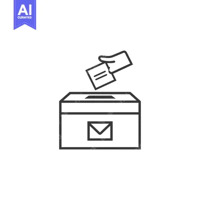 Hand Placing Ballot Into Election Box