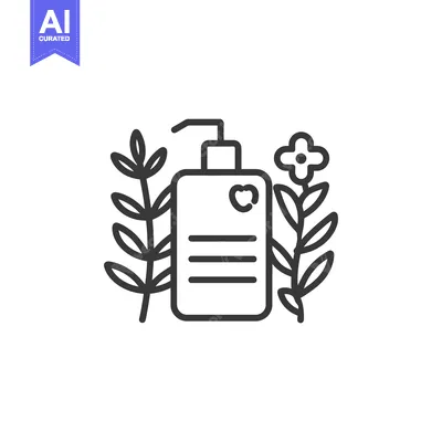 Aset desain premium: Hand Sanitizer Bottle with Floral Design