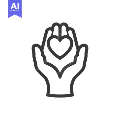 Aset premium populer: Hands Holding a Heart Symbol