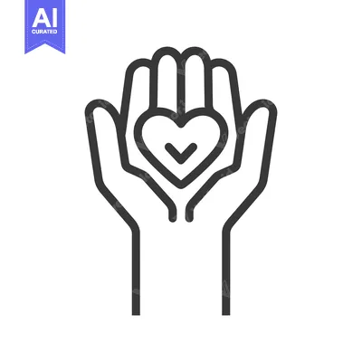 Aset premium populer: Hands Holding a Heart with a Checkmark Inside