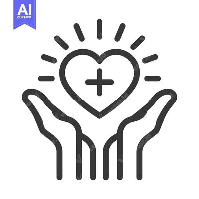 Aset premium populer: Hands Protecting a Shining Heart with a Cross Inside