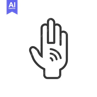 Aset premium populer: Hand with a Wifi Symbol on the Palm
