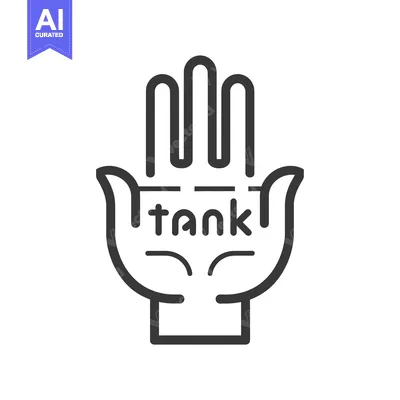 Aset desain premium: Hand with fingers extended, holding the word "thank"