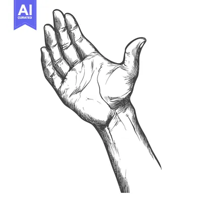 Popular premium asset: Hand with Palm Up, Sketch Style