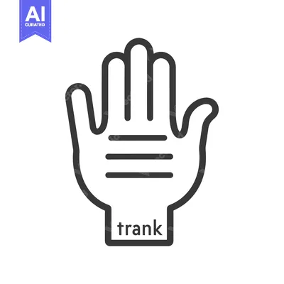 Popular premium asset: Hand with Three Horizontal Lines and "Trank" Word Below