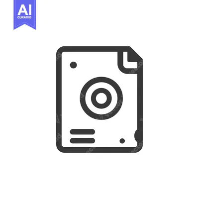 Popular premium asset: Minimalist Document Icon with Target Symbol and Folded Corner Detail
