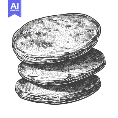 Premium design asset: A Stack of Deliciously Drawn Pancakes