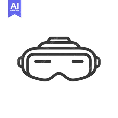 Popular premium asset: Minimalist VR Headset Icon: Bold Outline on White Background