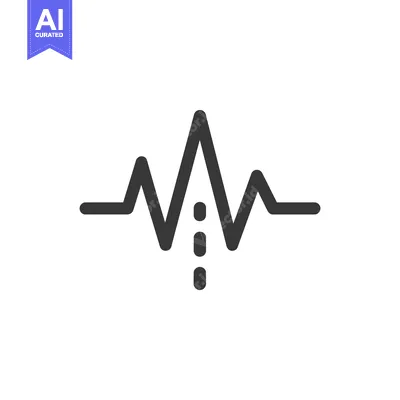 Premium design asset: Minimalist Heartbeat Icon with Dotted Line, Medical Symbolism