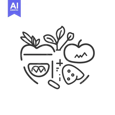 Popular premium asset: A stylized illustration featuring various fruits and vegetables