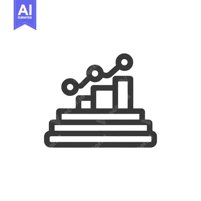 Popular premium asset: Ascending Bar Chart with Line Graph, Business Growth Icon