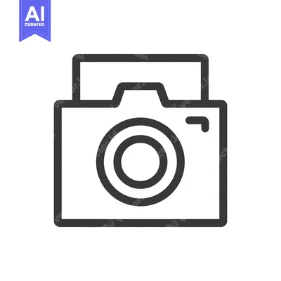 Premium design asset: Minimalist Camera Icon: Bold Lines, Modern Design, Photography Symbol