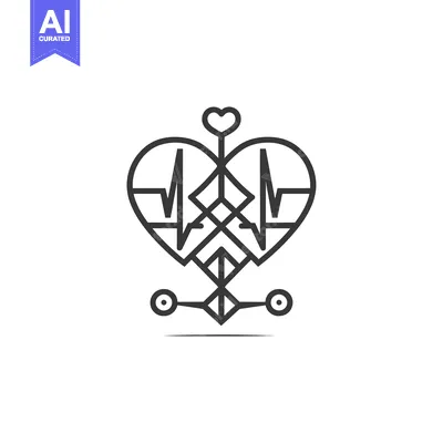 Popular premium asset: Heartbeat Within a Geometric Heart with Wheels