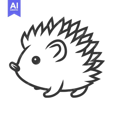 Premium design asset: A cute stylized drawing of a small animal creature