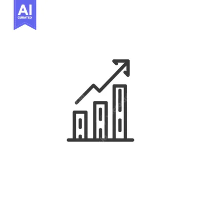 Premium design asset: Ascending Bar Graph with Arrow: Business Growth Icon