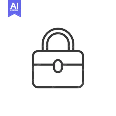 Aset premium populer: Minimalist Padlock Icon: Secure, Simple, and Modern Design Element