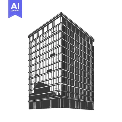 Popular premium asset: Modern Office Building Architectural Sketch Design