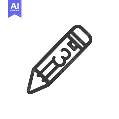 Premium design asset: Highlighter Size 3 Icon Line Art Icon  4789
