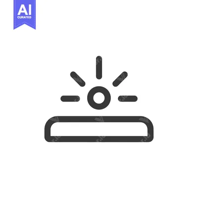 Aset desain premium: Siren Icon: Emergency Alert Symbol in Bold Line Style