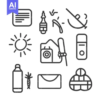An illustration showing various icons representing diverse objects and