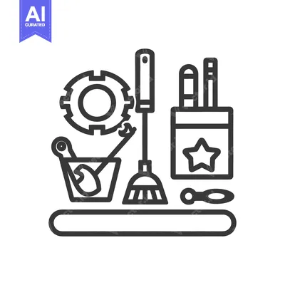 Popular premium asset: Collection of various objects and tools arranged with design simplicit