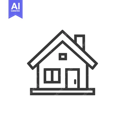 Popular premium asset: Minimalist House Icon: Simple Line Drawing with Chimney and Window