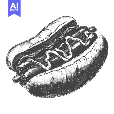Popular premium asset: A Delicious Hot Dog with Mustard in a Bun