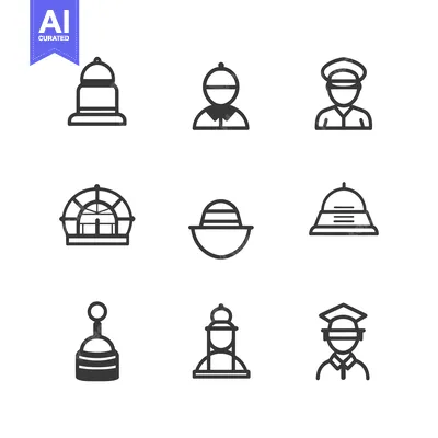 Popular premium asset: Hotel Bellhop, Reception, and Service Icons