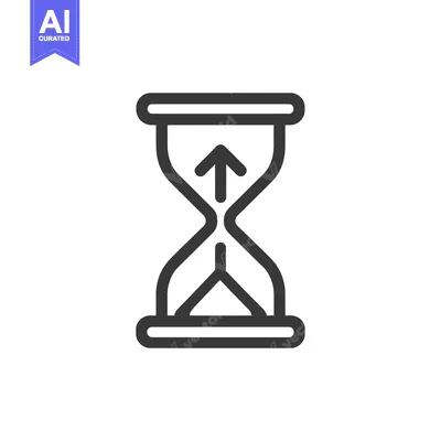 Aset premium populer: Hourglass Icon with Upward Arrow: Time Progress, Growth Concept