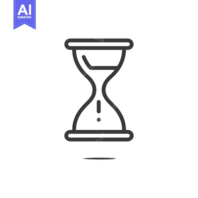 Minimalist Hourglass Icon: Time, Deadline, and Urgency Symbol