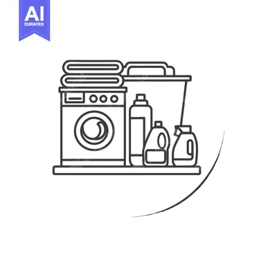 Popular premium asset: Laundry Room Essentials: Washing Machine, Detergent, and Towels Line A