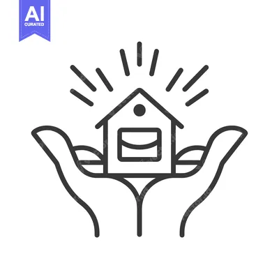 Popular premium asset: House Protection with Hands and Rays