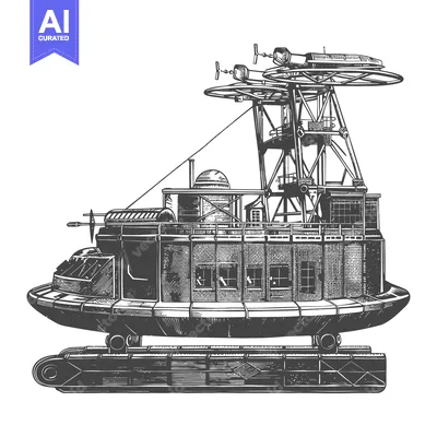 Premium design asset: Futuristic Flying Observatory Aerial Vehicle Design
