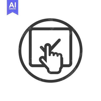 Aset desain premium: Touch Screen Checkmark: Hand Interacting with Digital Interface, Confi