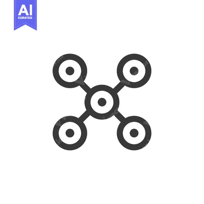 Popular premium asset: Minimalist Drone Icon: Aerial Technology Symbol in Gray Scale