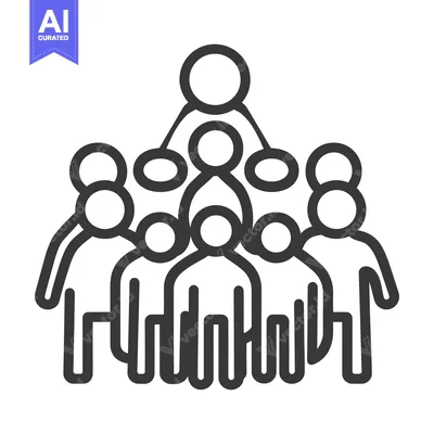 Aset premium populer: Illustration showing a hierarchical structure of an organized group of