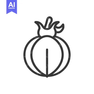 Aset premium populer: A simple graphic illustration of a fresh pomegranate fruit