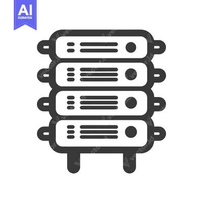 Popular premium asset: Icon of a Server Rack with Four Servers