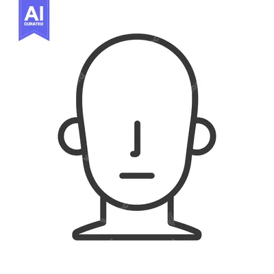 Popular premium asset: A simple human head illustration showing the basic facial features