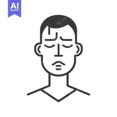 Premium design asset: The illustration depicts a person experiencing symptoms of illness and