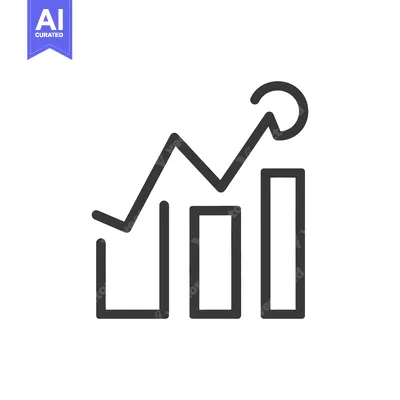 Aset premium populer: An upward trending line graph displaying business financial growth ove