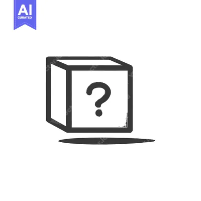 Popular premium asset: Mysterious Box: Stylized Question Mark Inside a Cube with Shadow
