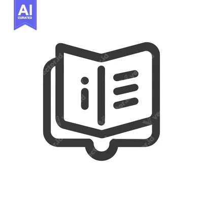 Aset premium populer: Bold Book Icon: Open Pages with Information and Text Lines, Dark Gray